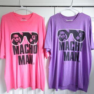 Men's WWE Wrestling Macho Man 2 Tee's 2X